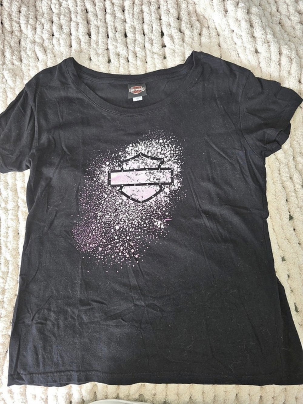 Harley-Davidson Black Pink Graphic Tee XXL Manatee River FL